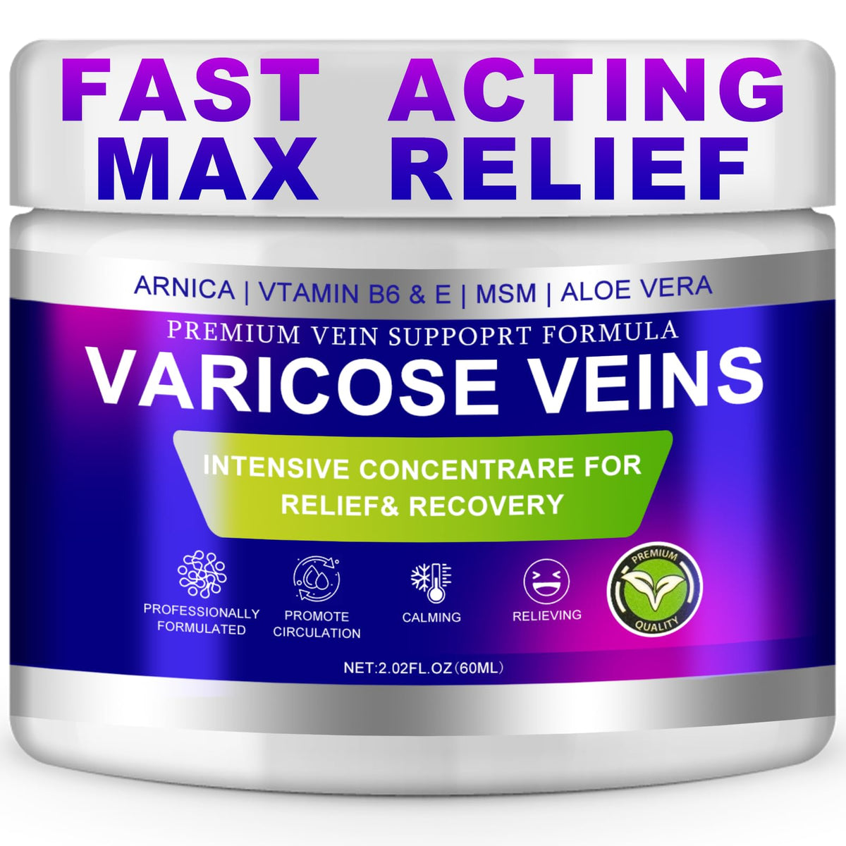 Yongsenina Varices, bouteille élégante démontrant le soin rafraîchissant pour les jambes.
