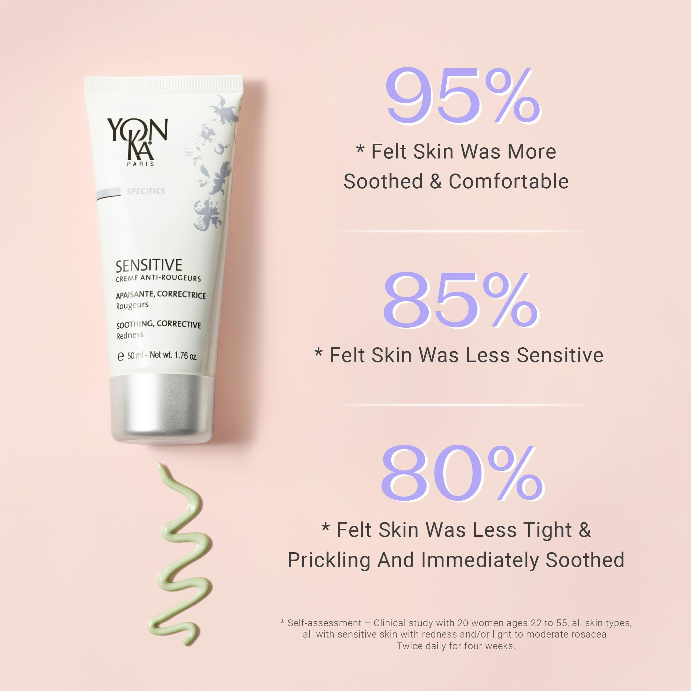 Application matin et soir après nettoyage et Yon-Ka Lotion pour un soin ciblé.