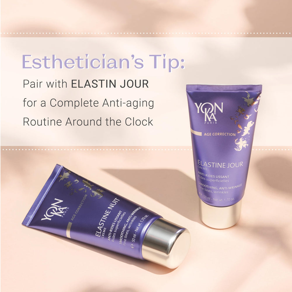 Application matin et soir de Yon-Ka Elastine Nuit dans la routine anti-âge