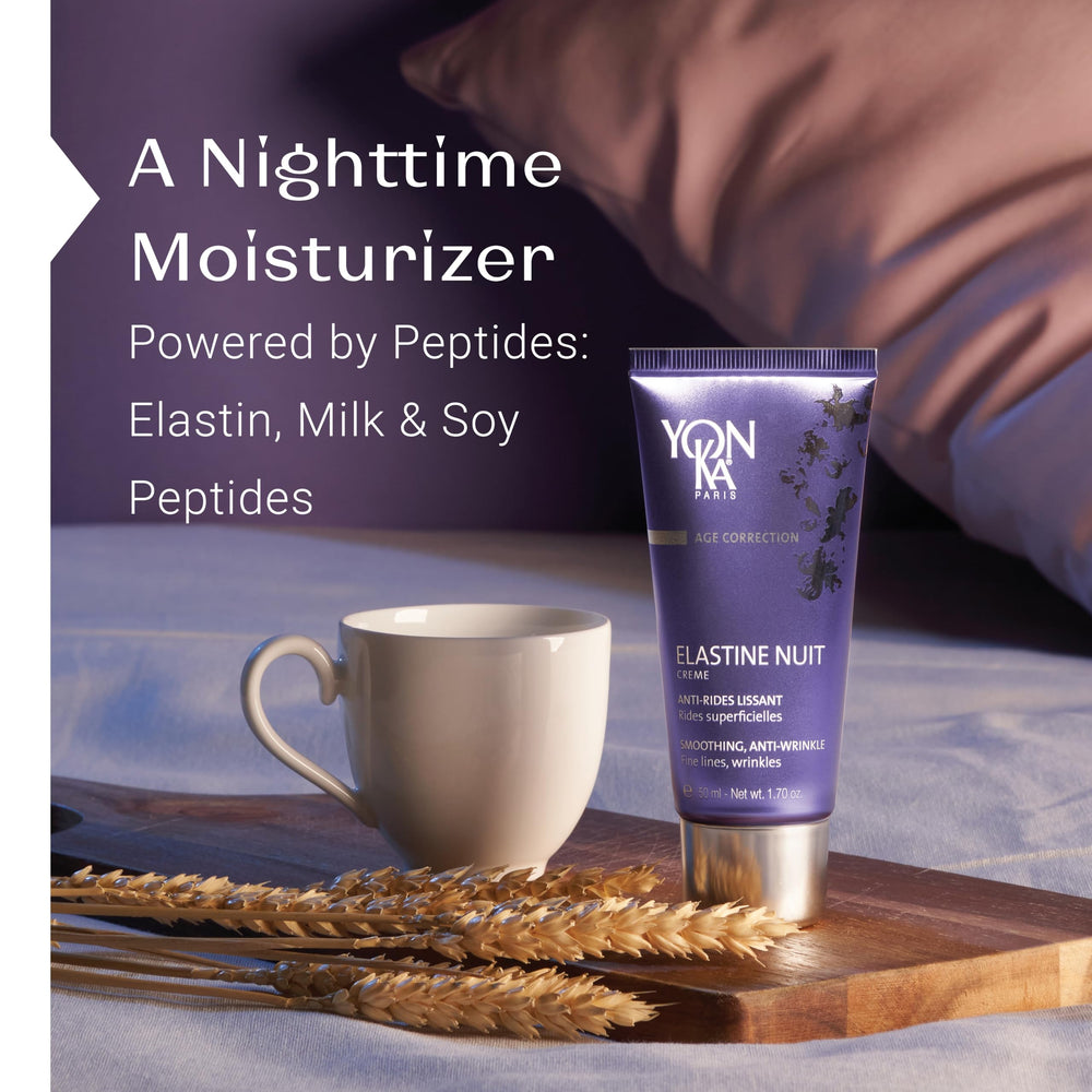 Texture satinée de Yon-Ka Elastine Nuit, idéal pour lisser les ridules nocturnes
