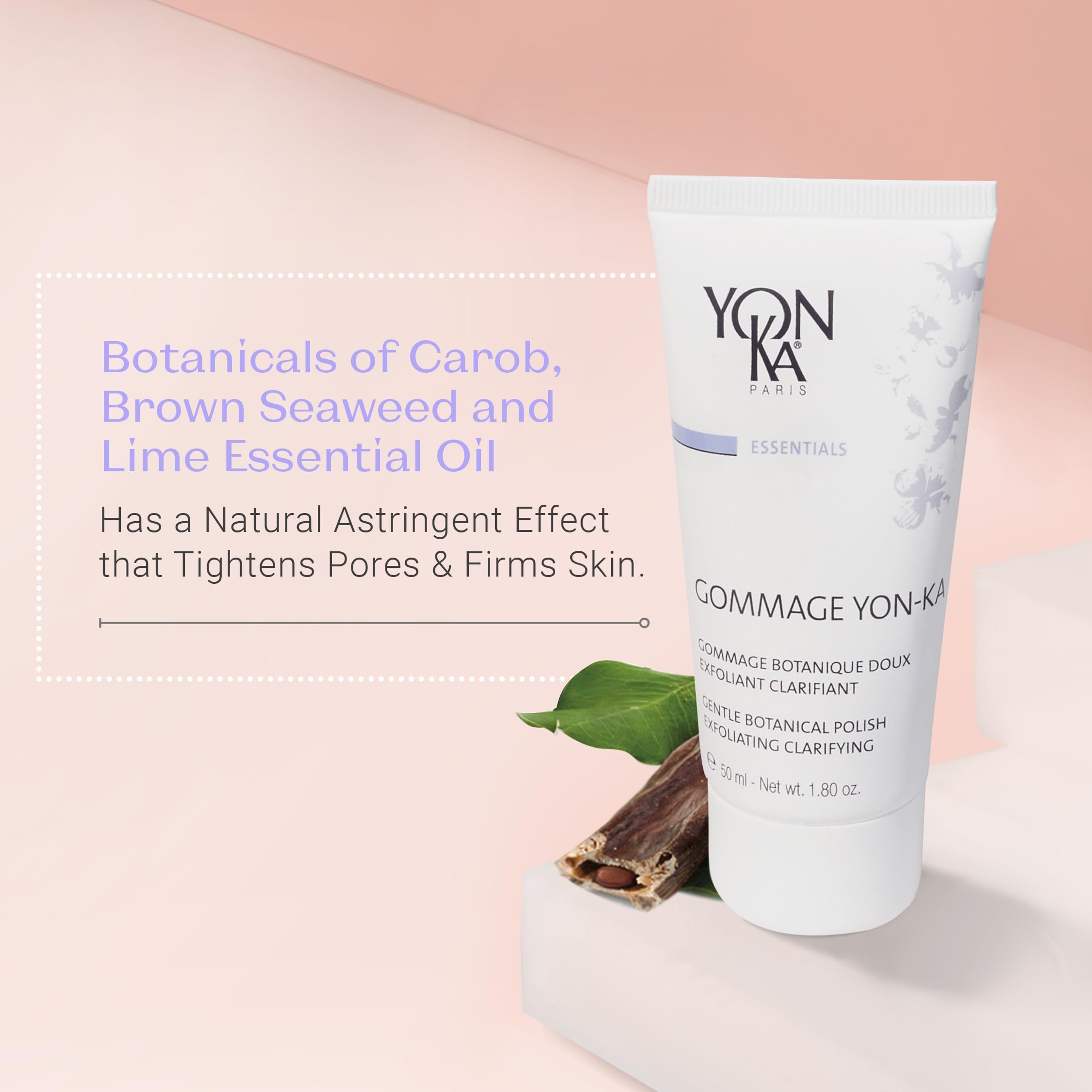 Yon-Ka Gommage Gel visage, pores resserrés pour texture plus lisse.