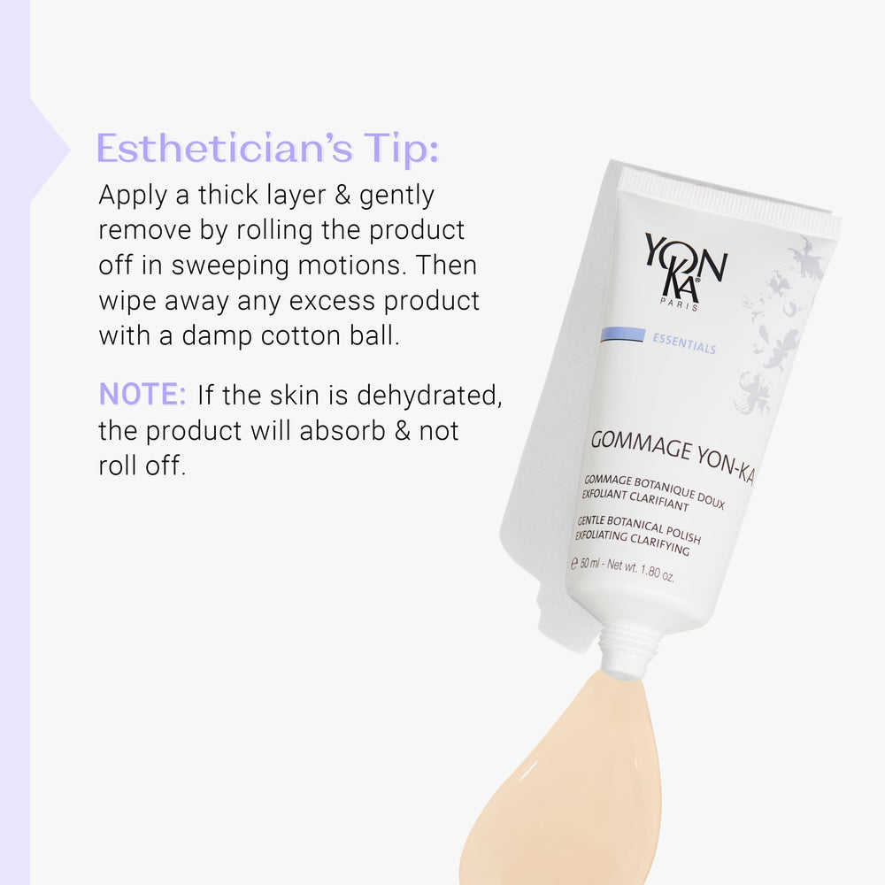 Yon-Ka Gommage Gel visage, adapté peau sensible, pour un confort sans irritations.