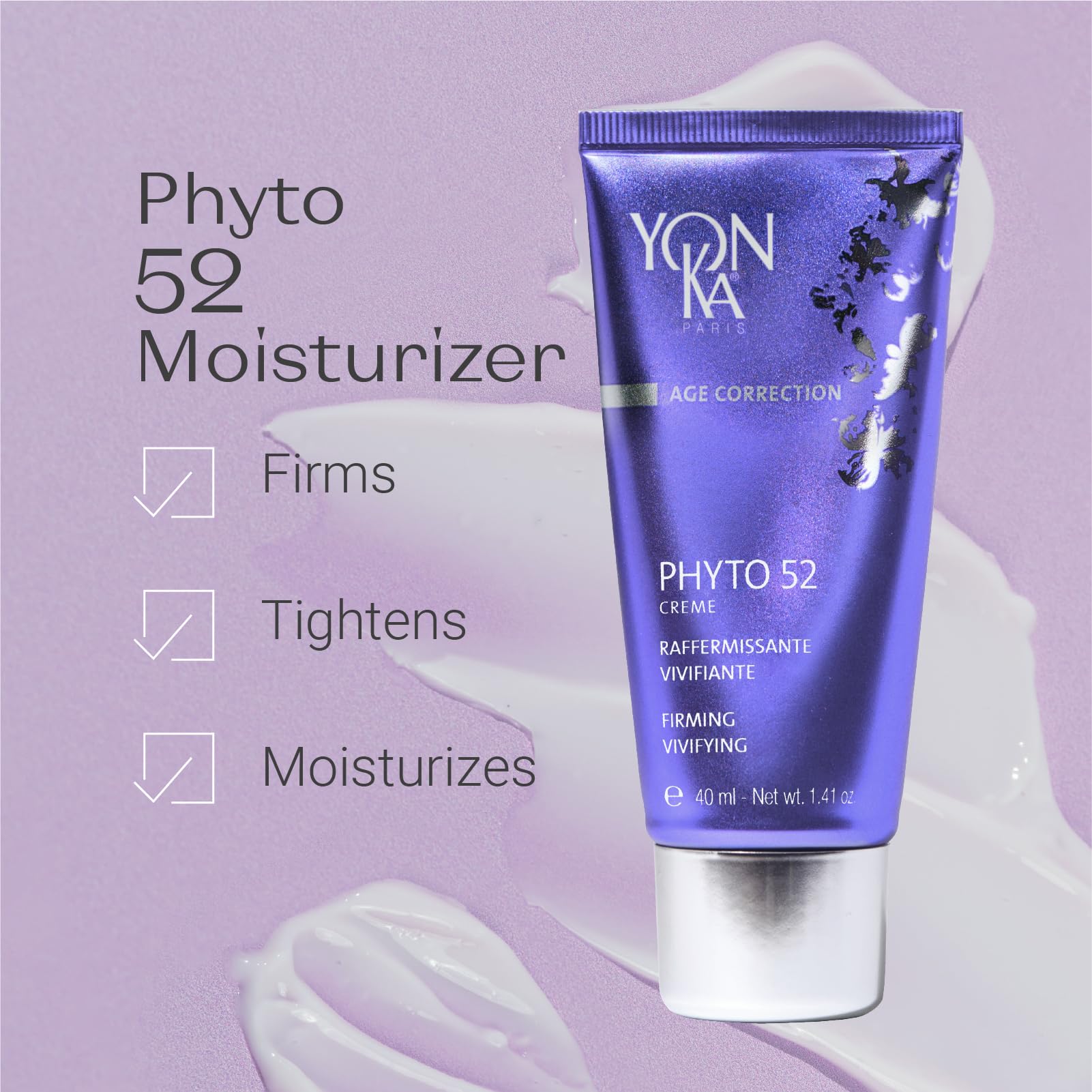 Yon-Ka Phyto 52 : texture crème riche et hydratante.