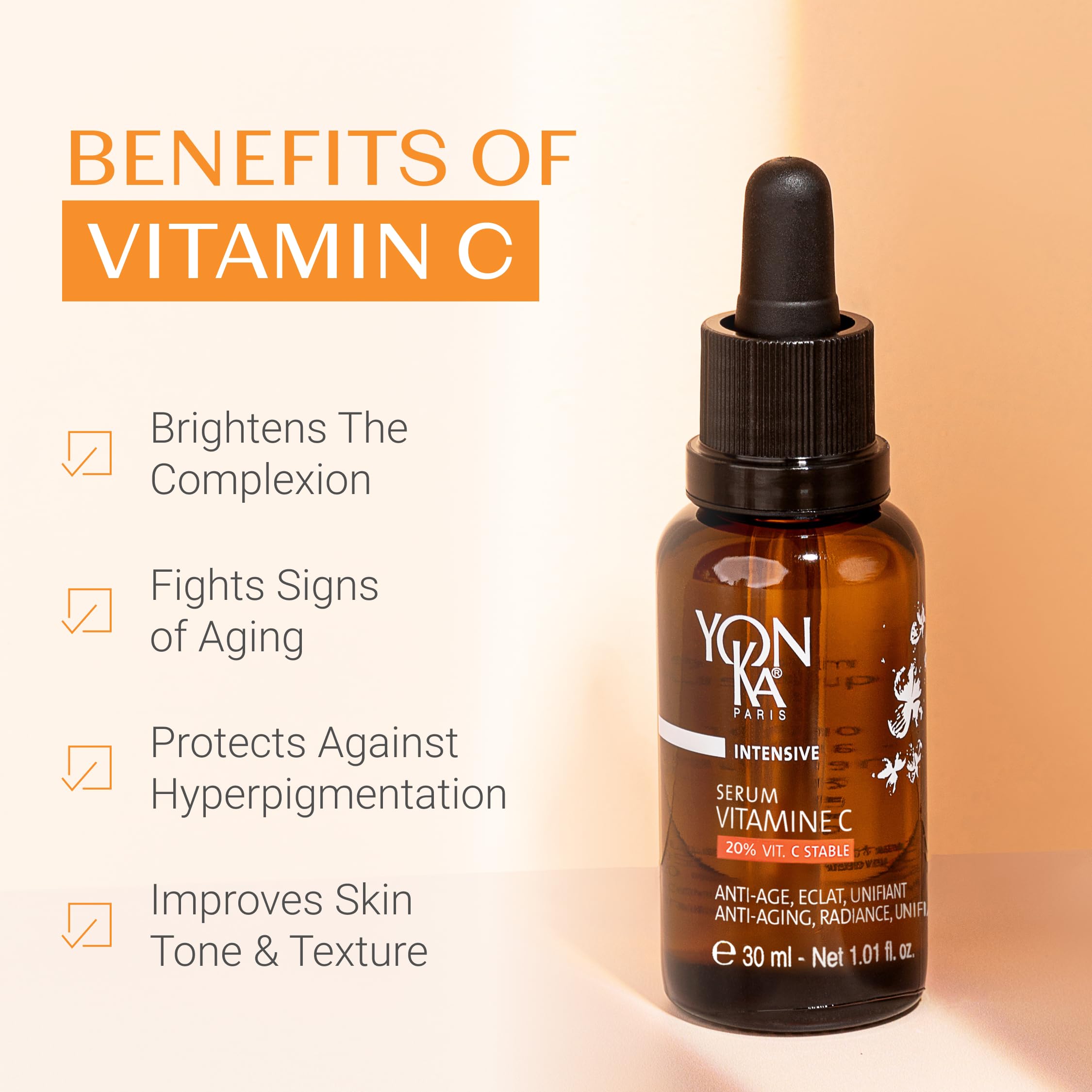 Yonka Vitamine C Serum – Avant/après suggéré par les premières impressions
