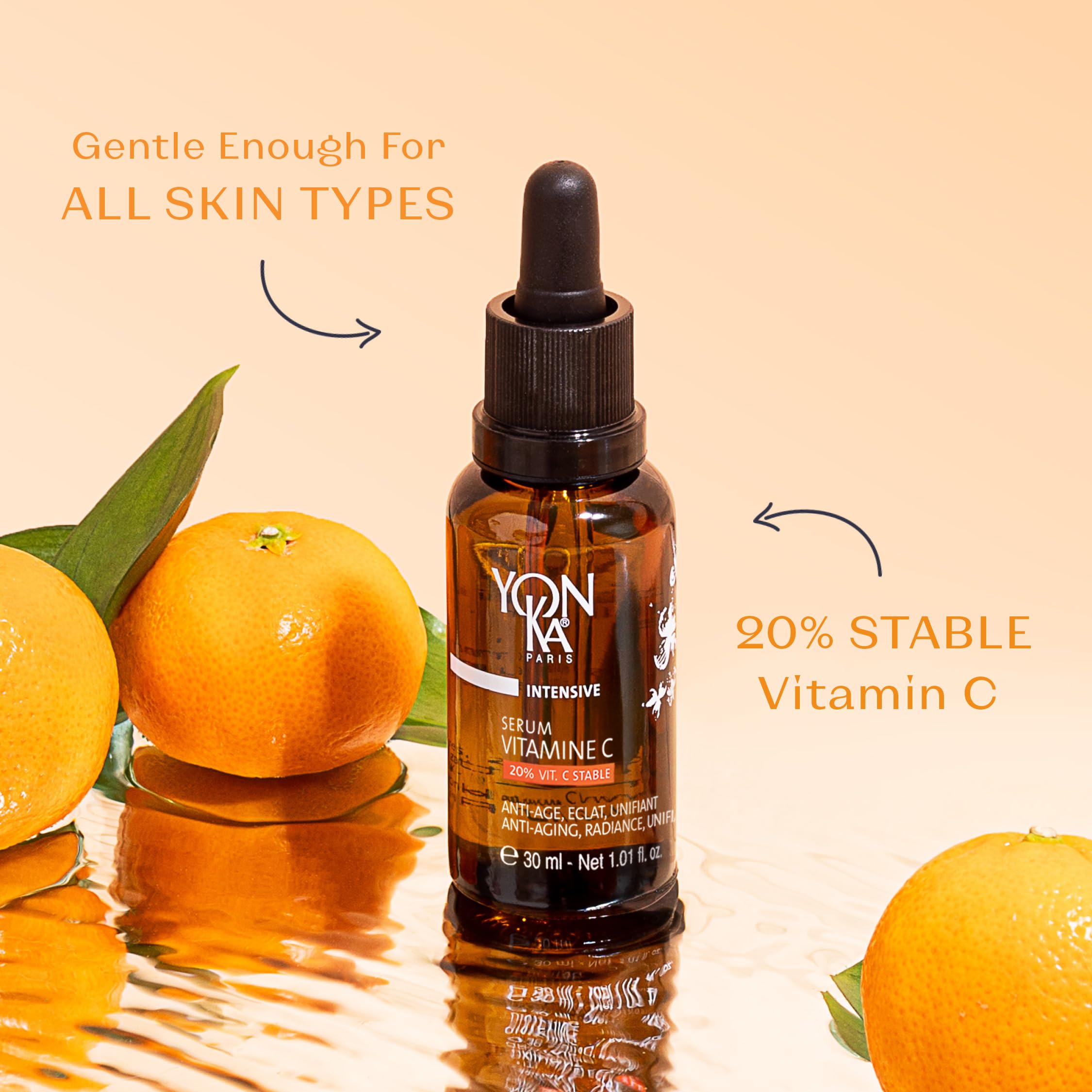 Yonka Vitamine C Serum – Etiquette claire affichant la composition naturelle