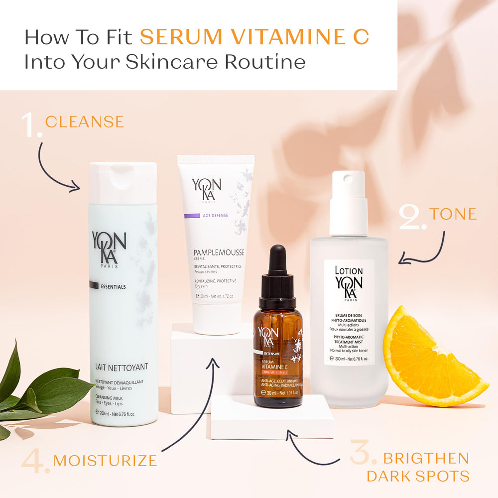 Yonka Vitamine C Serum – Sans parfum et adapté aux peaux sensibles, améliore l'éclat