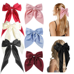 YONOY noeud-cheveux satin ensemble 6 pièces pour un style chic et polyvalent.
