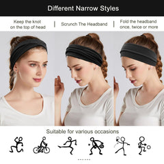 Bande Yonuf noire maintenir les cheveux en place pendant l'effort.