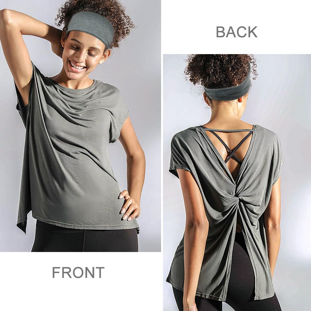 Yonuf bandeau couleur 3 large et polyvalent, parfait pour le yoga et le sport.