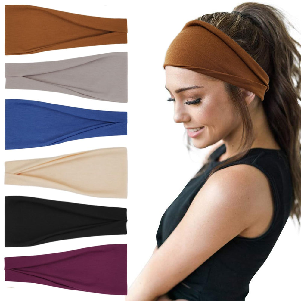 Bandeaux YONUF lot 6 coloris pour entraînement et confort.