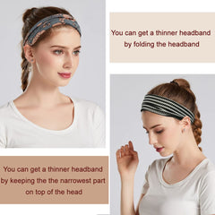 Bandeaux YONUF en action pendant yoga et sport, maintien des cheveux et absorption de la sueur