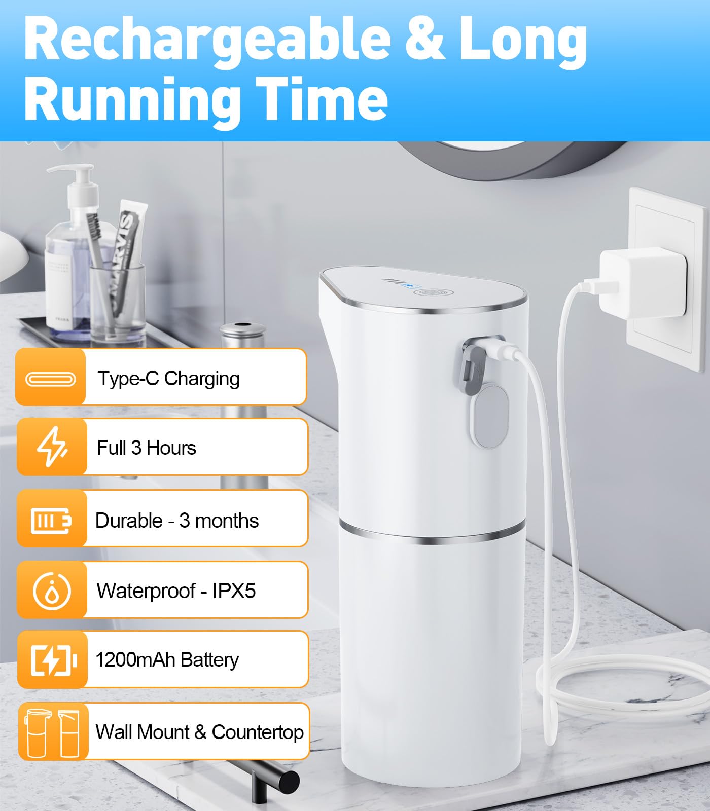 Distributeur YONVEXO résistant IPX5 pour zones humides.