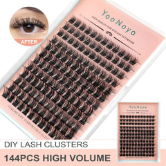 YOONOYA grappes cils avec courbure D, regard plus ouvert et glamour.