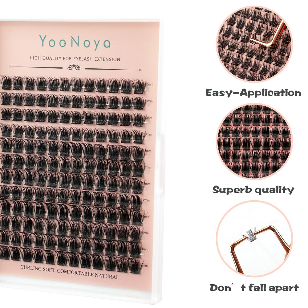 YOONOYA grappes cils style naturel, parfait pour un look discret.