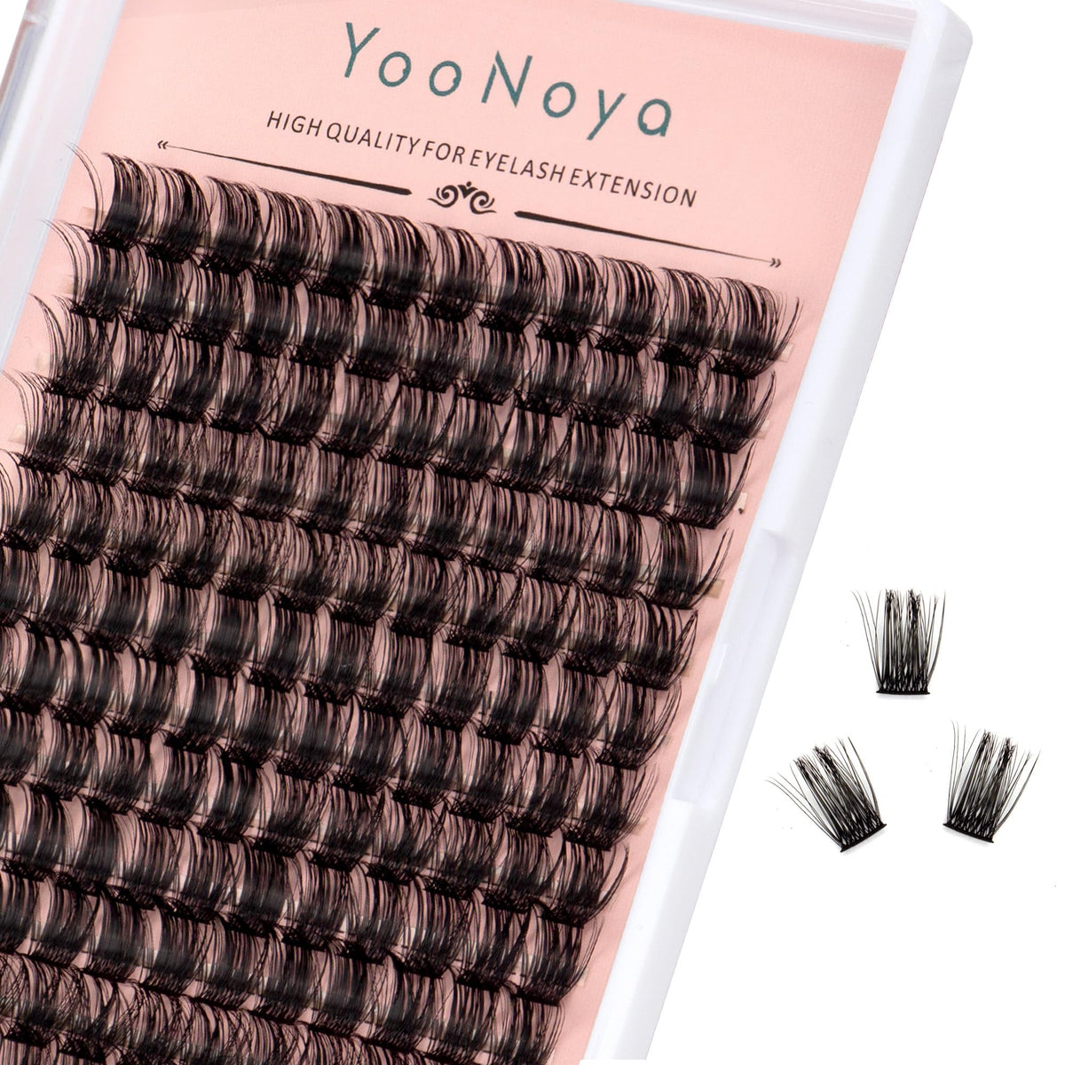 YOONOYA cils en grappes 14mm: léger, naturel et durable pour un regard discret.