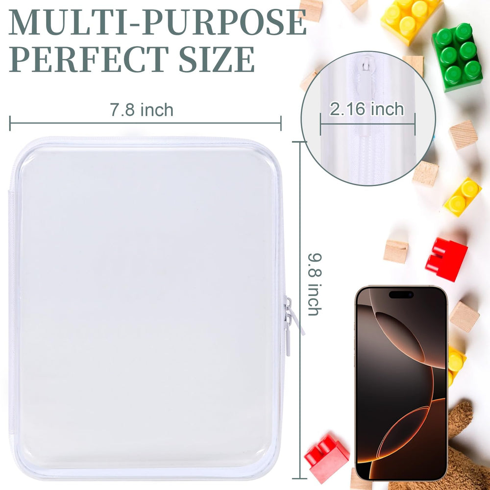 Pochettes transparents YOPCDJ pour maquillage et accessoires beauté, rangement efficace.