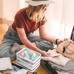Pochettes zip transparentes YOPCDJ pour voyage, organisation pratique et sans fuite.