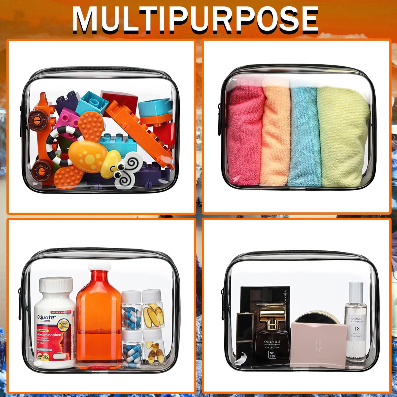 YOQIVEXU fermeture zipee durable, protege les articles pendant le voyage