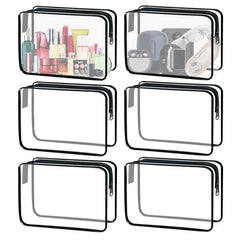 YOQIVEXU sac maquillage transparent ensemble, rangement pratique et visible pour voyage