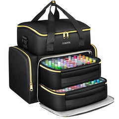 YOREPEK étui vernis extra-large pour ranger jusqu'à 96 bouteilles.