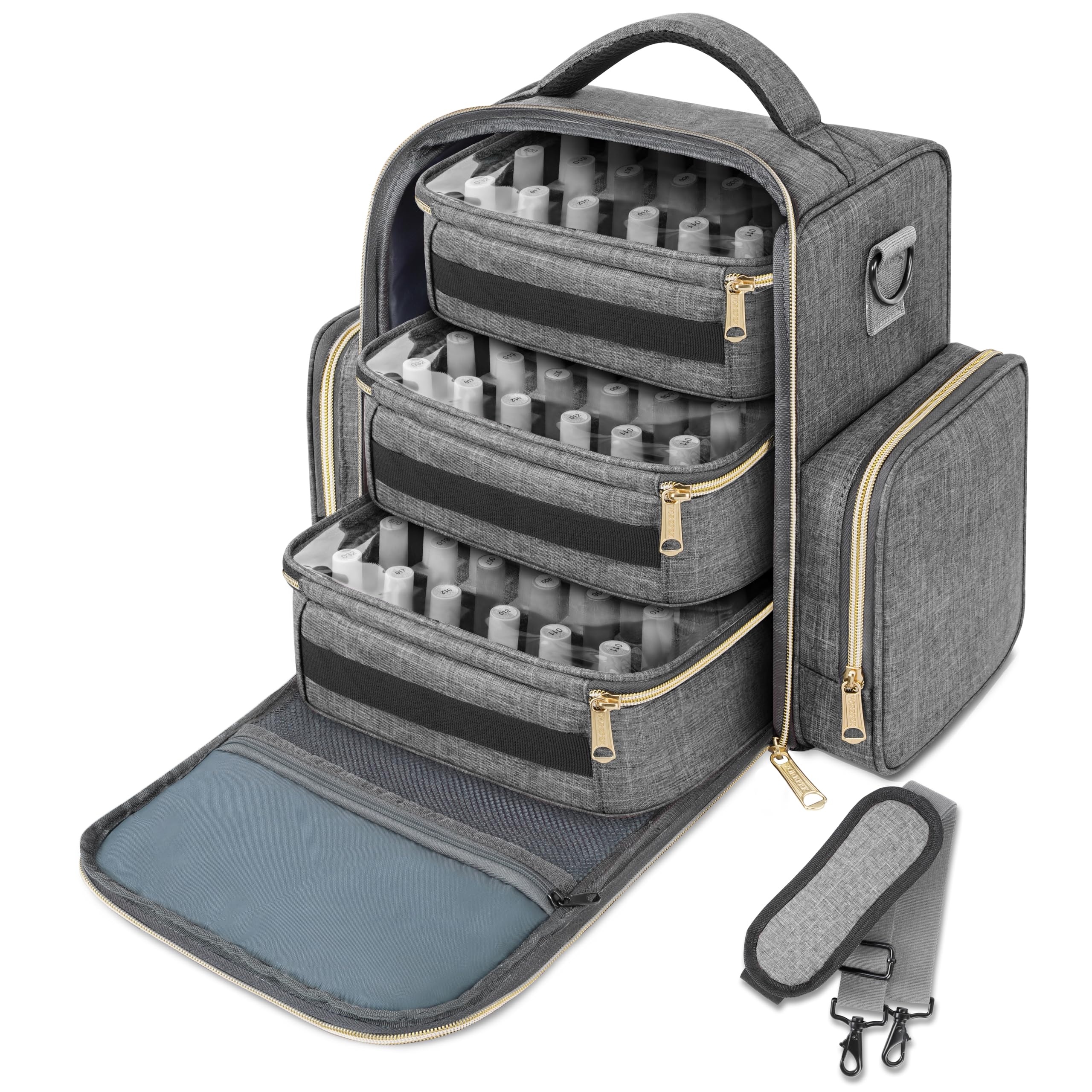 Organisateur YOREPEK pour vernis, capacité 72 bouteilles, rangement pratique pour salon ou domicile