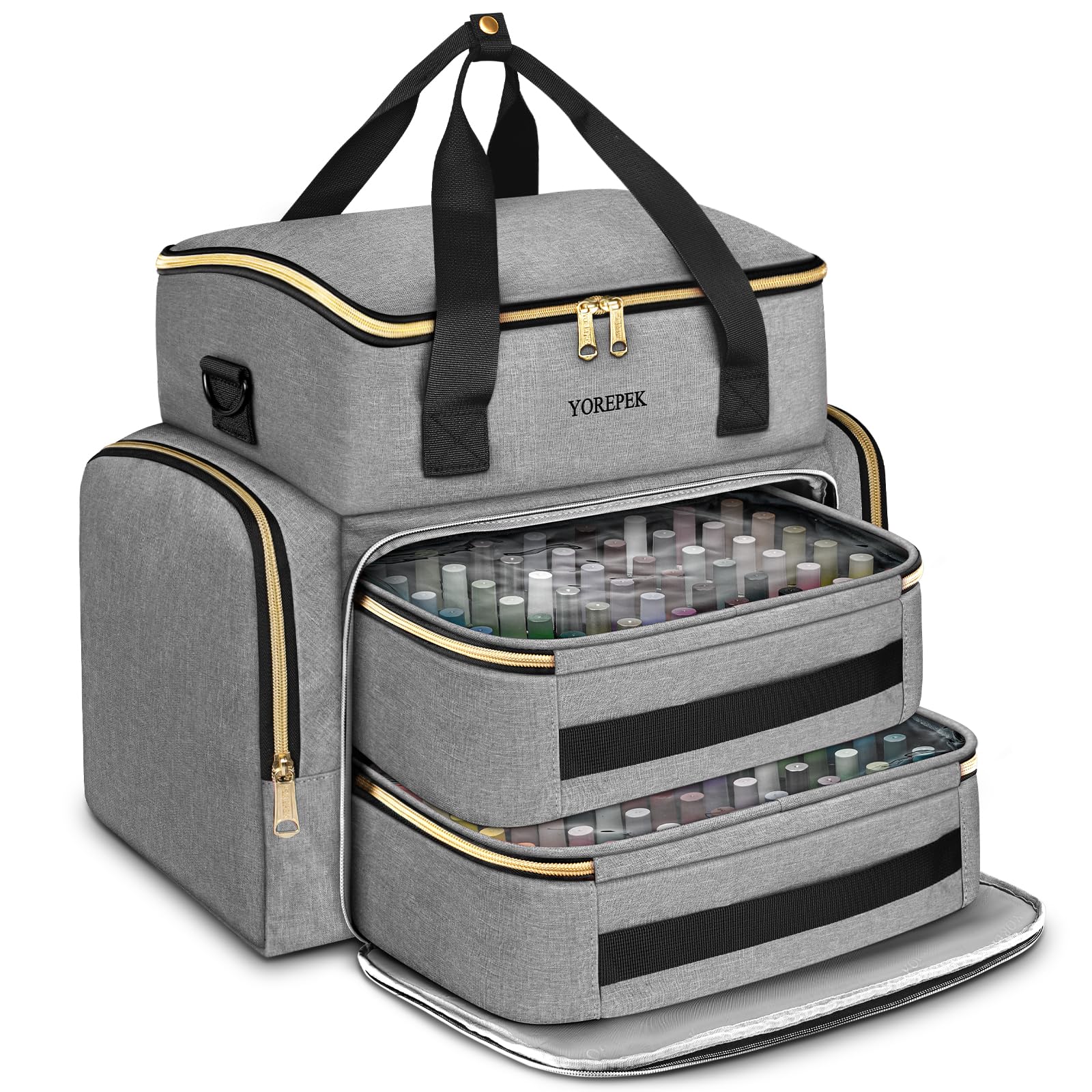 YOREPEK Organisateur Vernis grand capacité et rangement clair pour 100 flacons