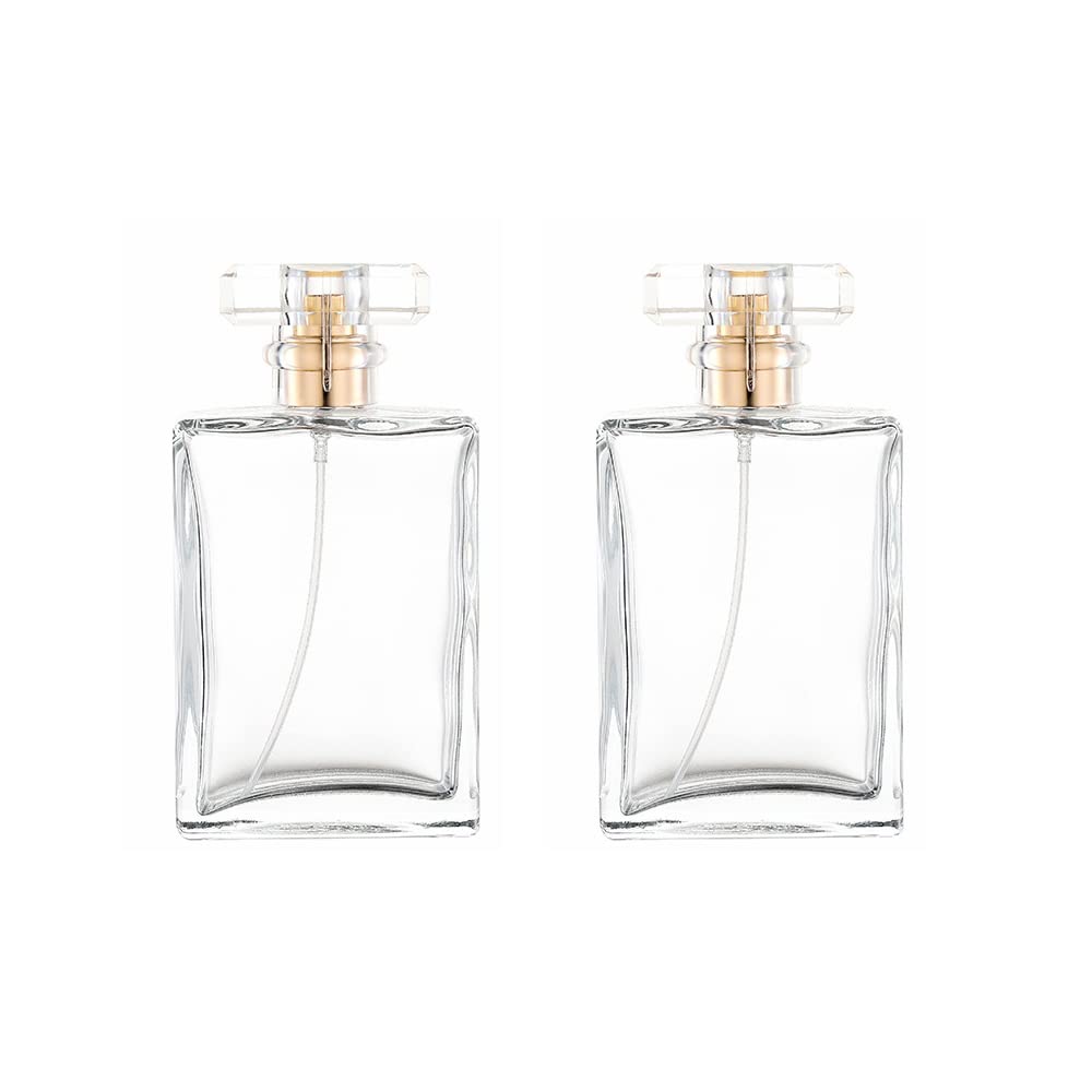 Atomiseur en verre clair YORROR 100 ml prêt pour voyage, design élégant