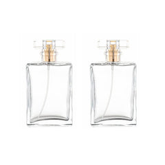 Atomiseur en verre clair YORROR 100 ml prêt pour voyage, design élégant