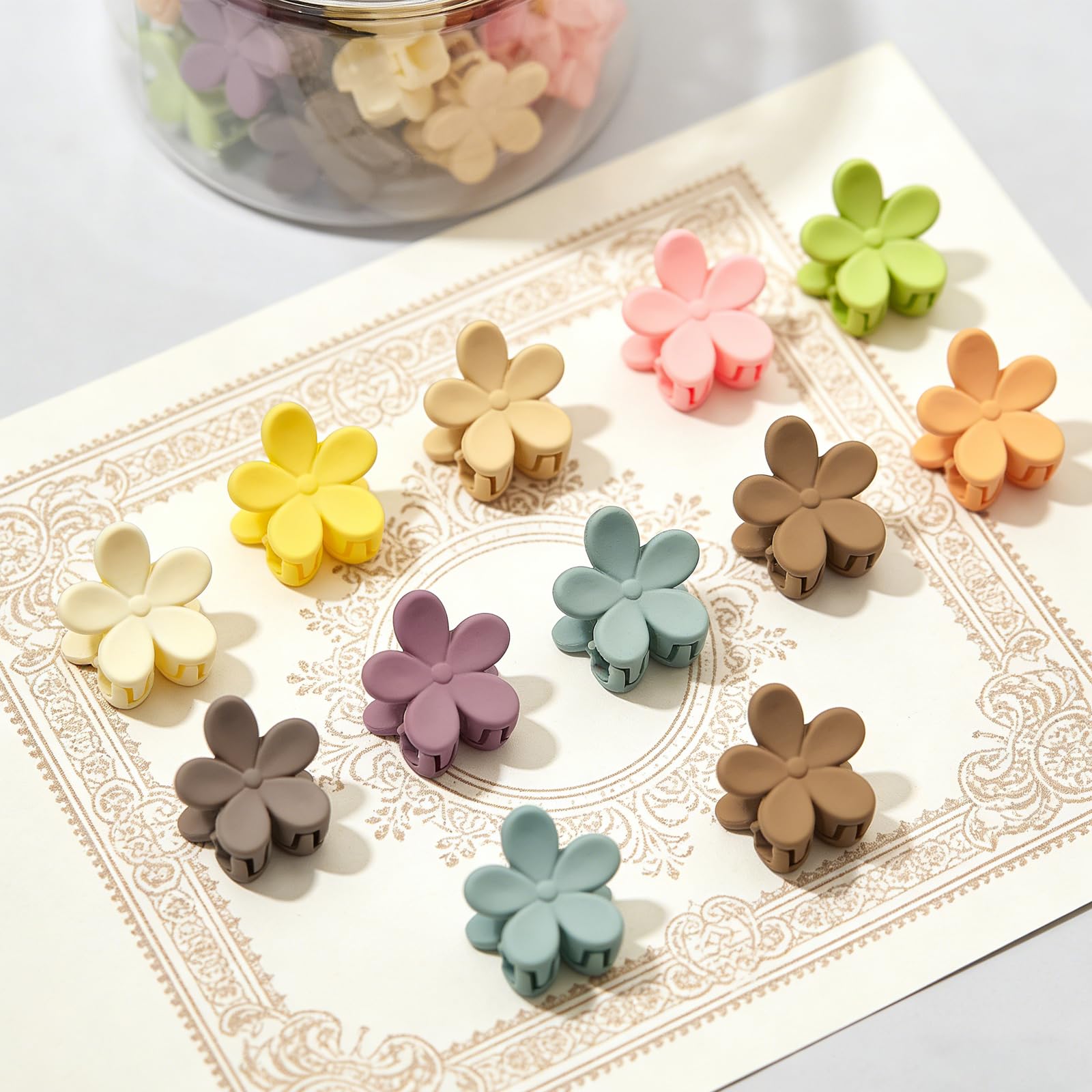 Barettes fleurs petites pour filles et femmes, faciles à porter.