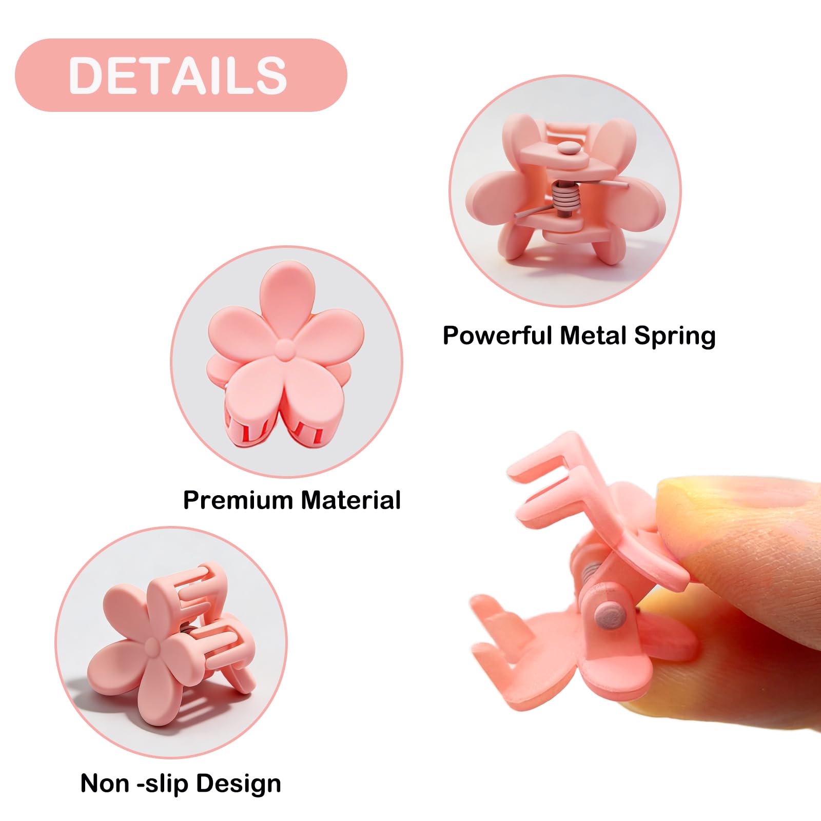 Clips fleurs 3D mini YosaiHom offrent un look charmant et durable.