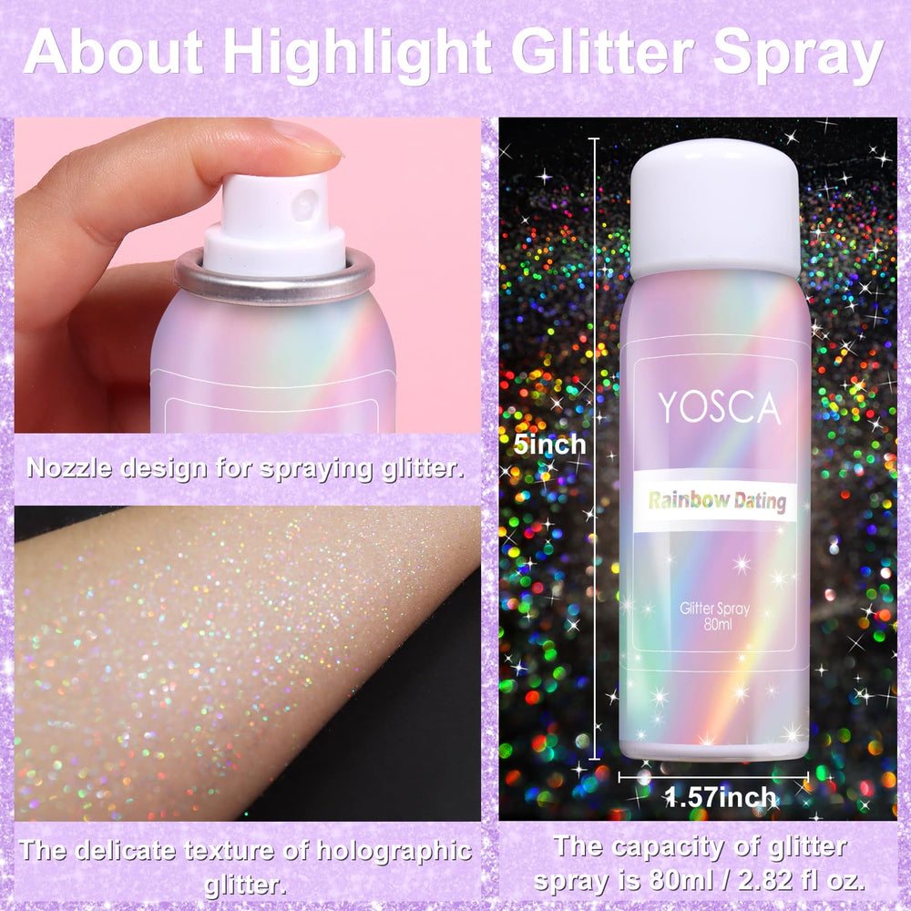 Yosca brillance holographique, éclat festif longue durée.