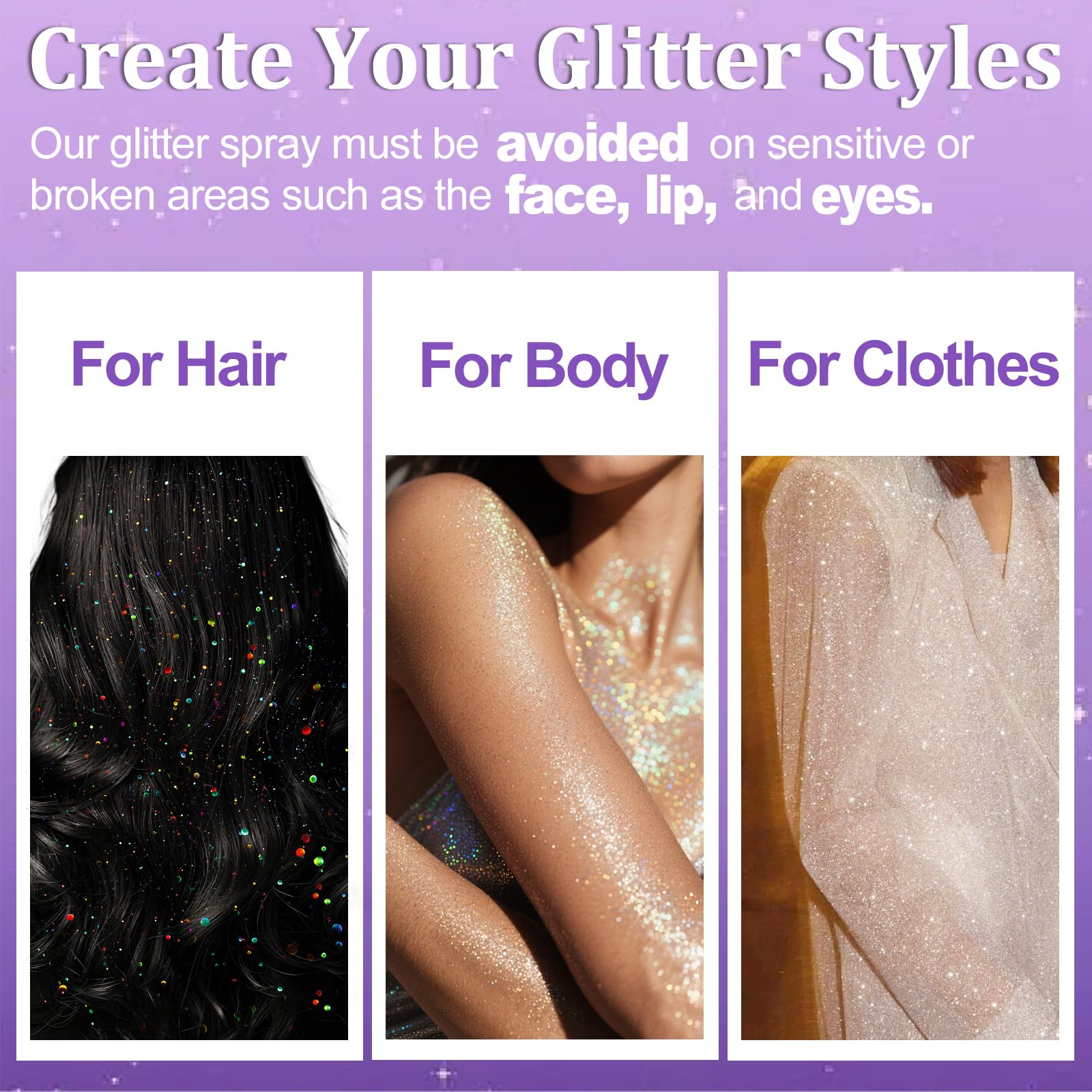 Yosca Glitter Brillance Vêtements, effet holographique sur textiles.