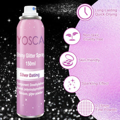 Yosca brume paillettes, texture ultra-fine, éclat discret et tenue longue