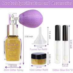 Bâton Gel Paillette 1: application précise, accents brillants.