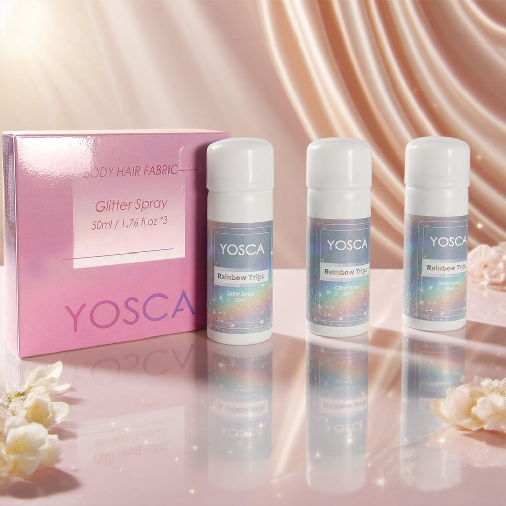 Yosca Glitter Retrait Facile, lavable à l'eau et au savon.