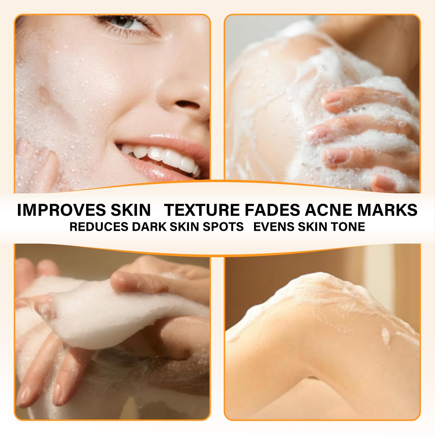 YOSEGOOTER Savon Kojic Turmeric – mousse riche pour nettoyage en douceur.