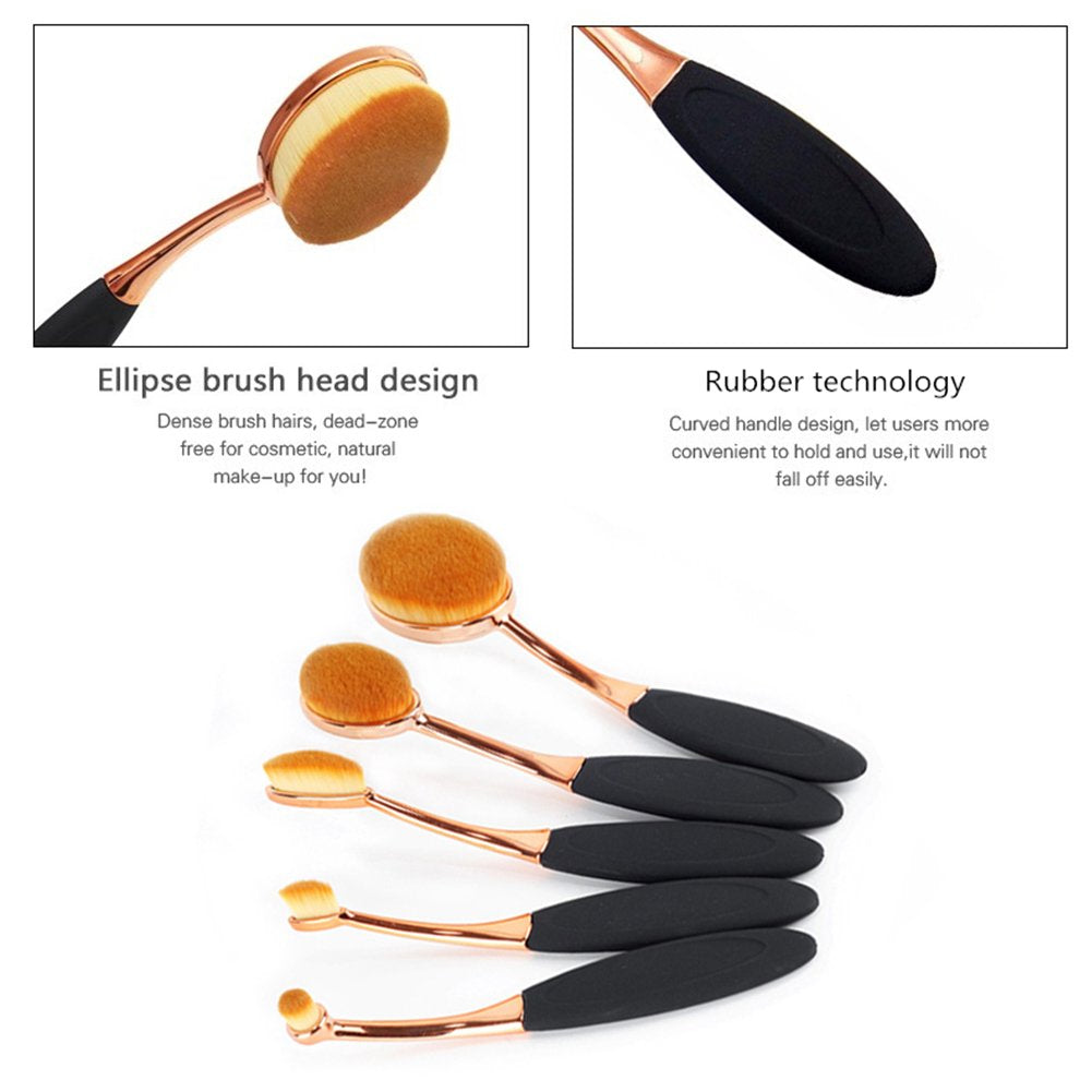  Manche ergonomique de la brosse Yoseng oval pour une prise en main facile