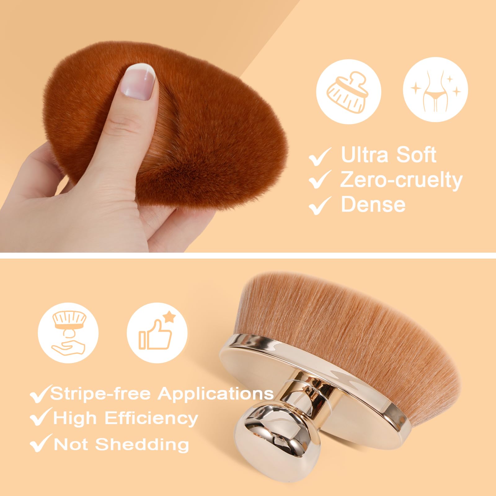 Fibres vegan ultra-douces offrant une couverture lisse.