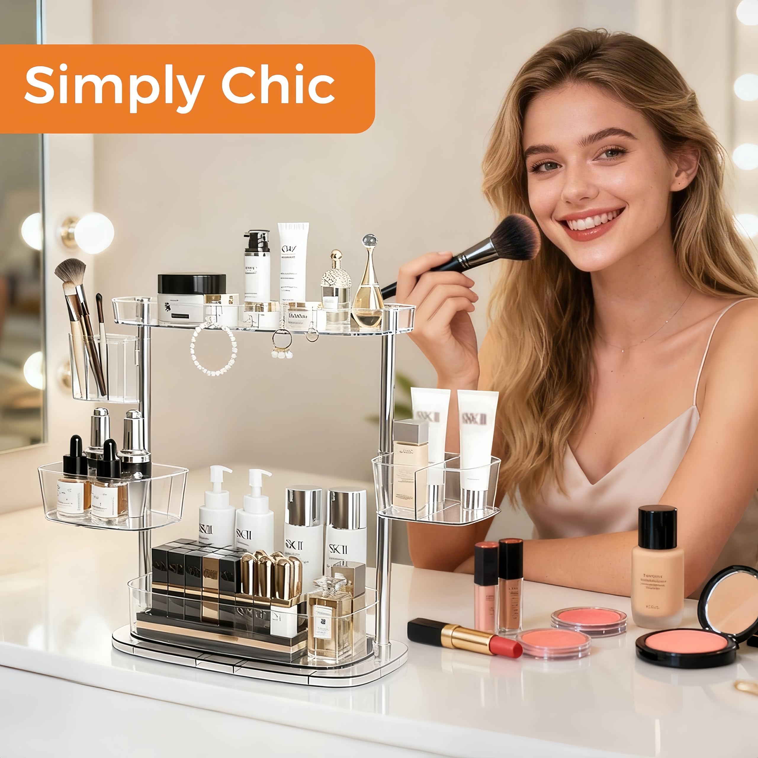 YOSHIONAL rangement cosmetiques salle de bain optimise l'espace comptoir