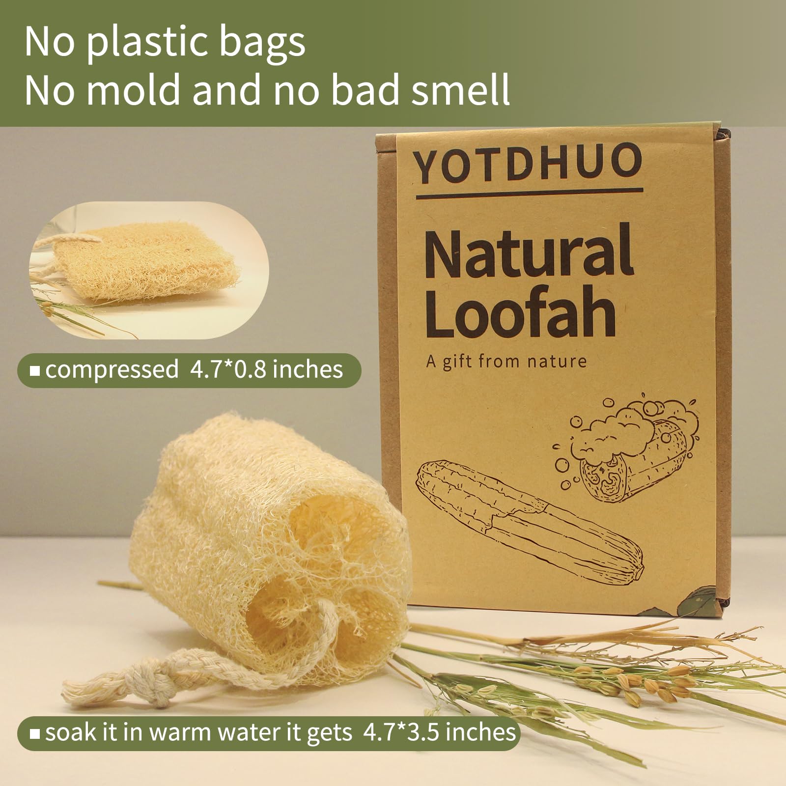 Rituel douche avec loofah YOTDHUO pour une peau lumineuse.