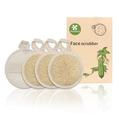 Gommant visage YOTDHUO en loofah naturel, nettoie en douceur les pores et impuretés.
