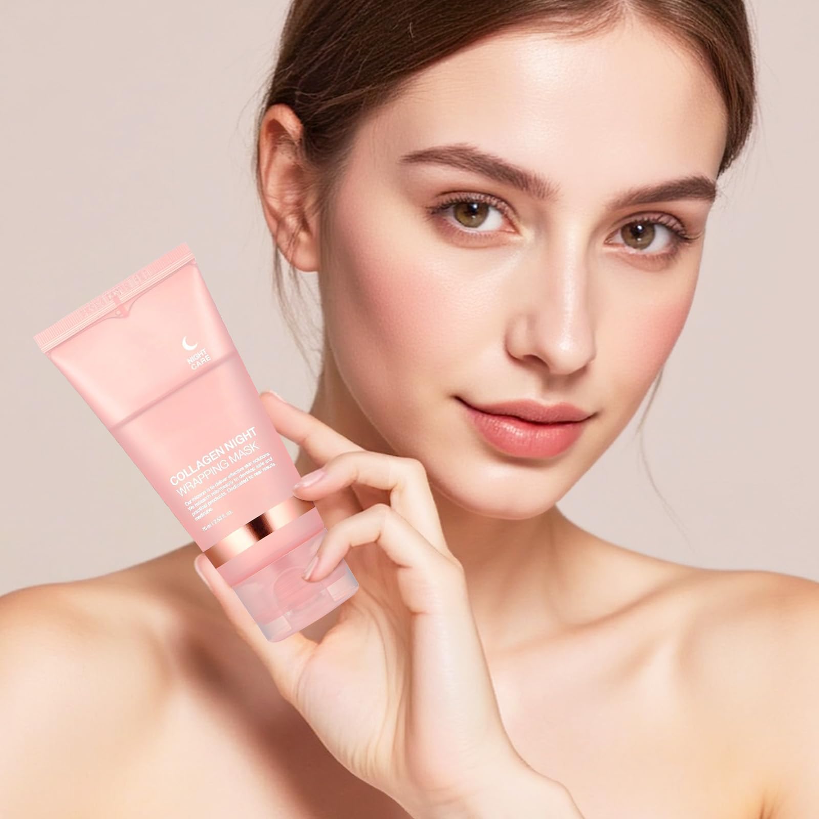 Masque appliqué sur peau hydratée après le sommeil, effet réveil YOTOCK.