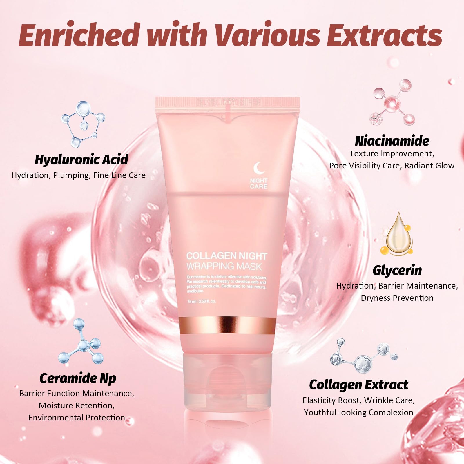 Masque YOTOCK en train de sécher sur le visage avec pinceau.