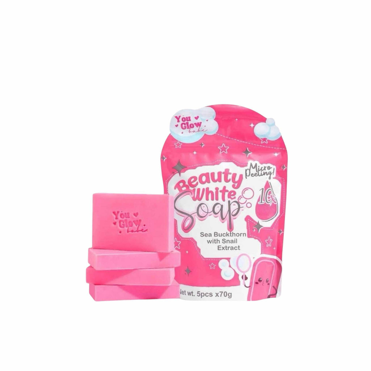 You Glow Babe Savon Blanc Argousier Escargot – soin hydratant et éclat naturel.