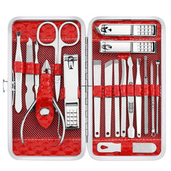 Yougai ensemble d'outils de manucure à 18 pièces pour soin des mains.