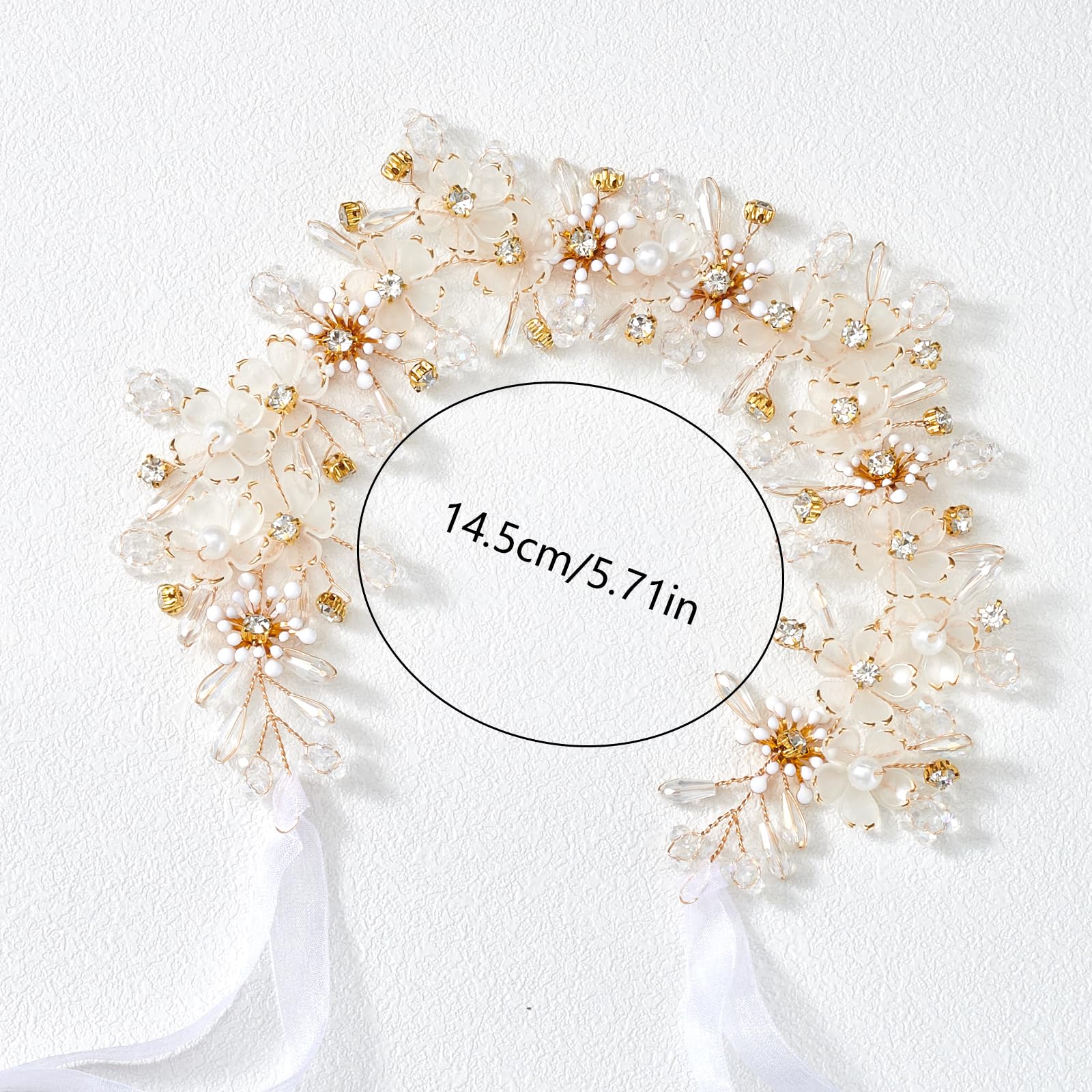 YOUlDIANZI couronne cheveux ruban réglable, ajustement confortable.