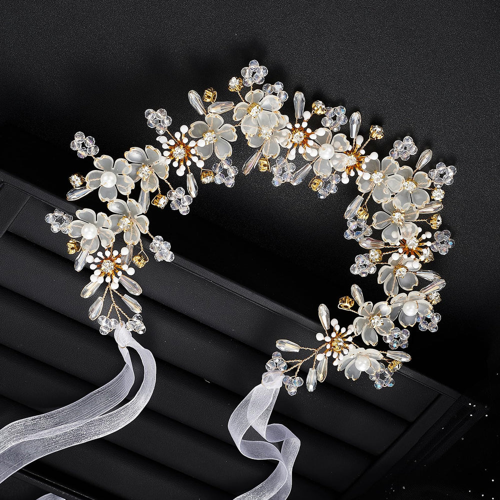 YOUlDIANZI couronne charme et élégance, complémente robe de mariée.