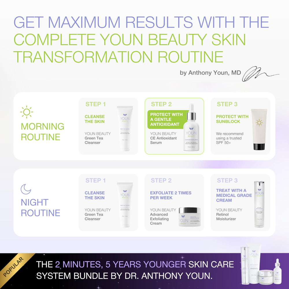 Sérum YOUN Beauty ingrédients naturels, douceur pour toutes les peaux.