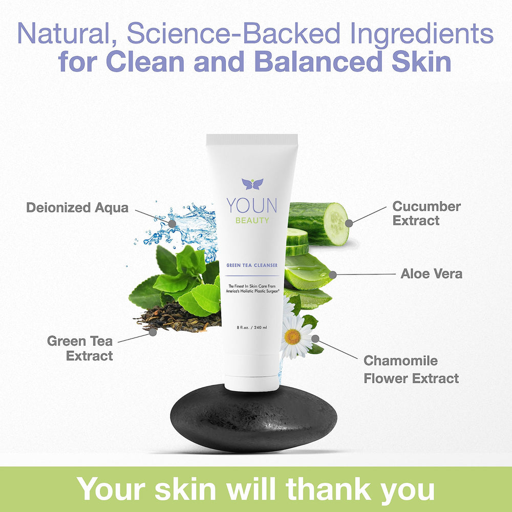 Ingrédient aloé vera du nettoyant YOUN Beauty, effet hydratant et apaisant.