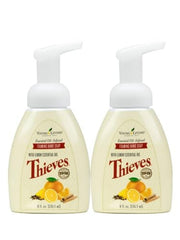 Young Living Thieves mousse savon mains lot-de-2-bouteilles, bouteille pratique.